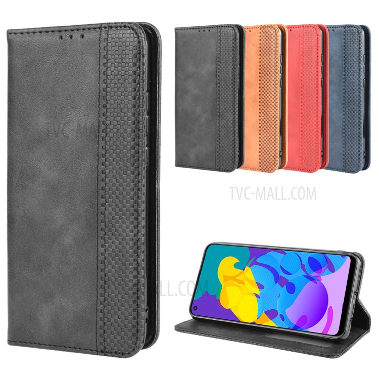 Magnetic Retro Leather with Wallet Back Shell for Honor Play 4T - Black-12