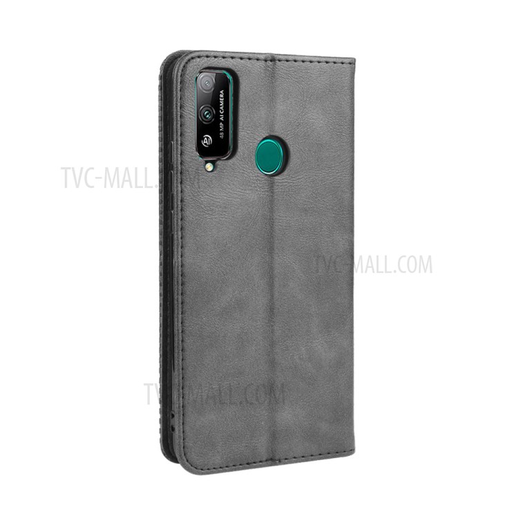 Magnetic Retro Leather with Wallet Back Shell for Honor Play 4T - Black-7