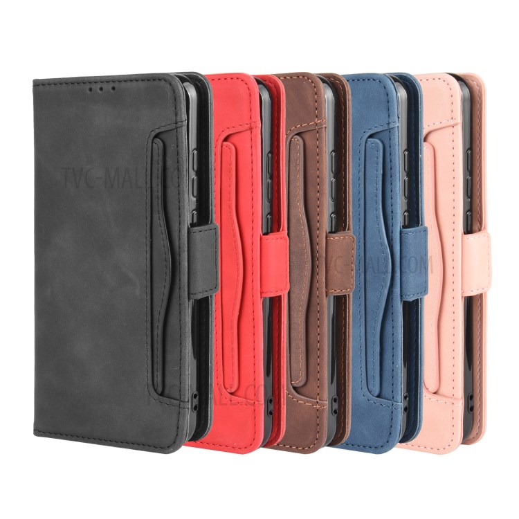 Magnetic PU Leather Cool Shell with Multiple Card Slots for Honor Play 4T - Black-13