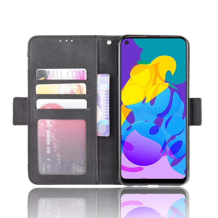 Magnetic PU Leather Cool Shell with Multiple Card Slots for Honor Play 4T - Black-5