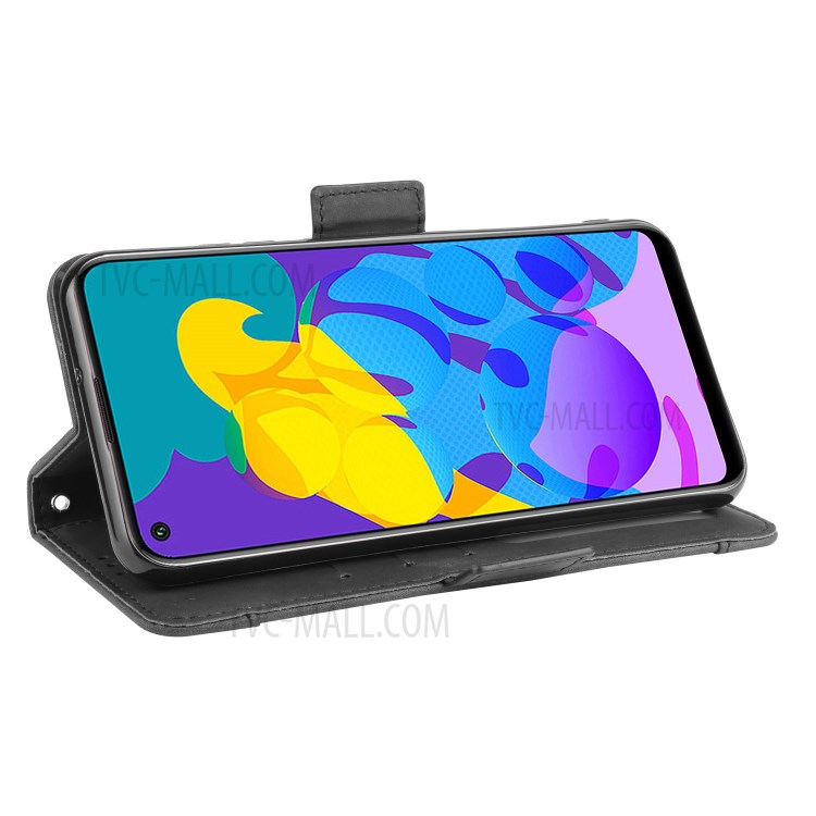Magnetic PU Leather Cool Shell with Multiple Card Slots for Honor Play 4T - Black-6