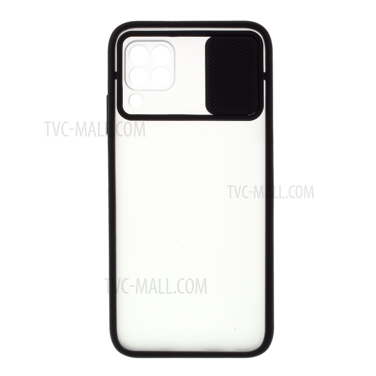Matte PC + TPU Mobile Case with Slide Camera Cover for Huawei P40 lite E/nova 6 SE/Nova 7i - Black-2