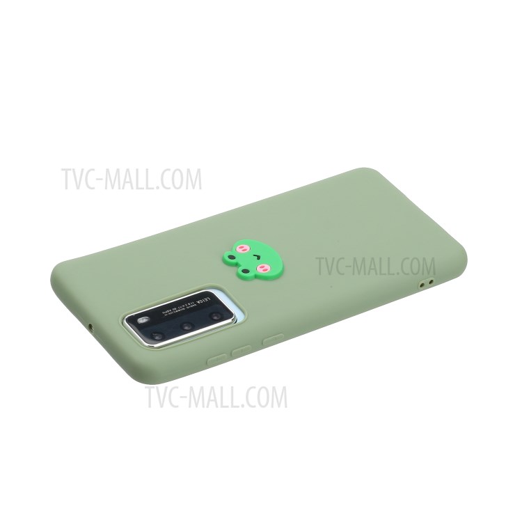 Animal Logo Decor TPU Cover Phone Case for Huawei P40 - Frog-3