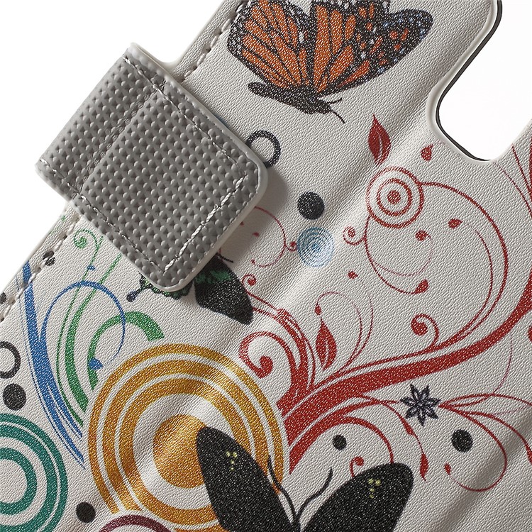 Wallet Leather Stand Cover for Huawei Honor 5c / GT3 - Butterfly Circles-6