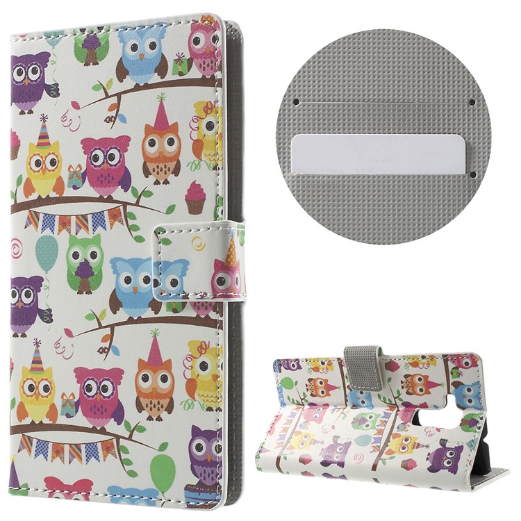 Magnetic Leather Stand Case for Huawei Honor 5c / GT3 - Multiple Owls-1