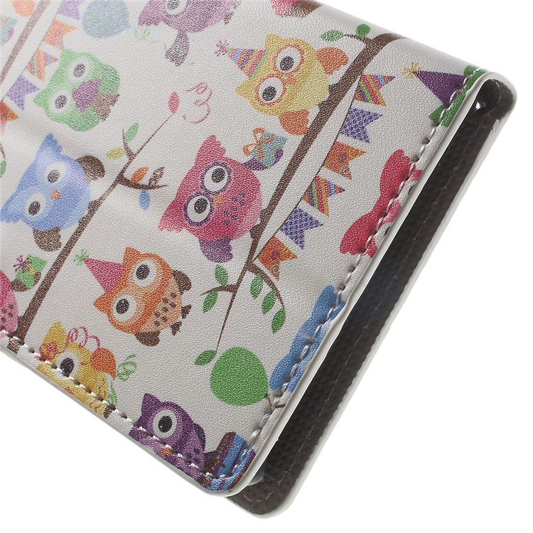 Magnetic Leather Stand Case for Huawei Honor 5c / GT3 - Multiple Owls-8