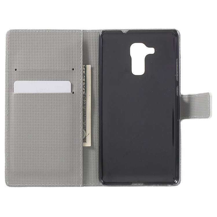 Magnetic Leather Stand Cover for Huawei Honor 5c / GT3 - Eiffel Tower and Fruits-4