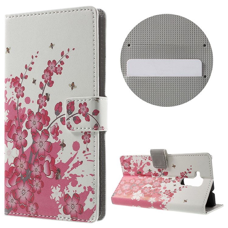 Phone Leather Stand Case for Huawei Honor 5c / GT3 - Plum Blossom-1
