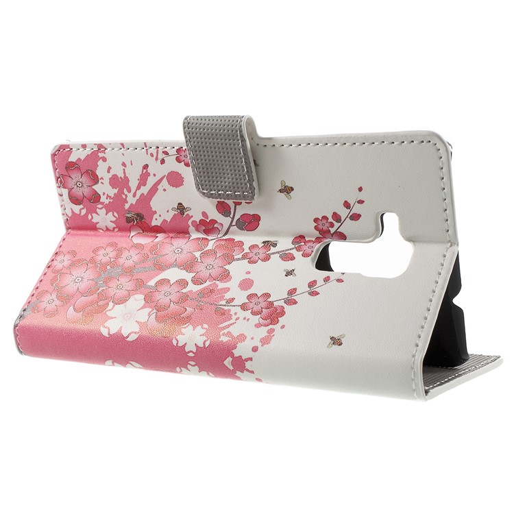 Phone Leather Stand Case for Huawei Honor 5c / GT3 - Plum Blossom-3