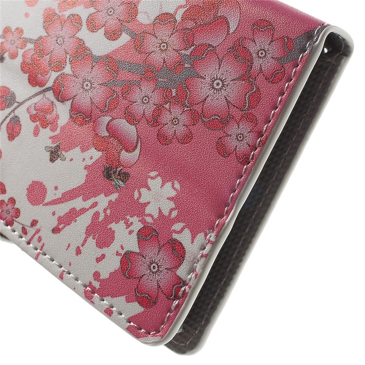 Phone Leather Stand Case for Huawei Honor 5c / GT3 - Plum Blossom-8