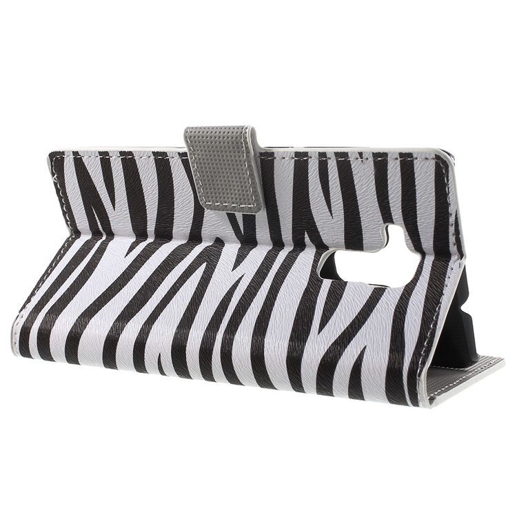 Leather Stand Case with Card Slots for Huawei Honor 5c / GT3 - Zebra Stripes-3
