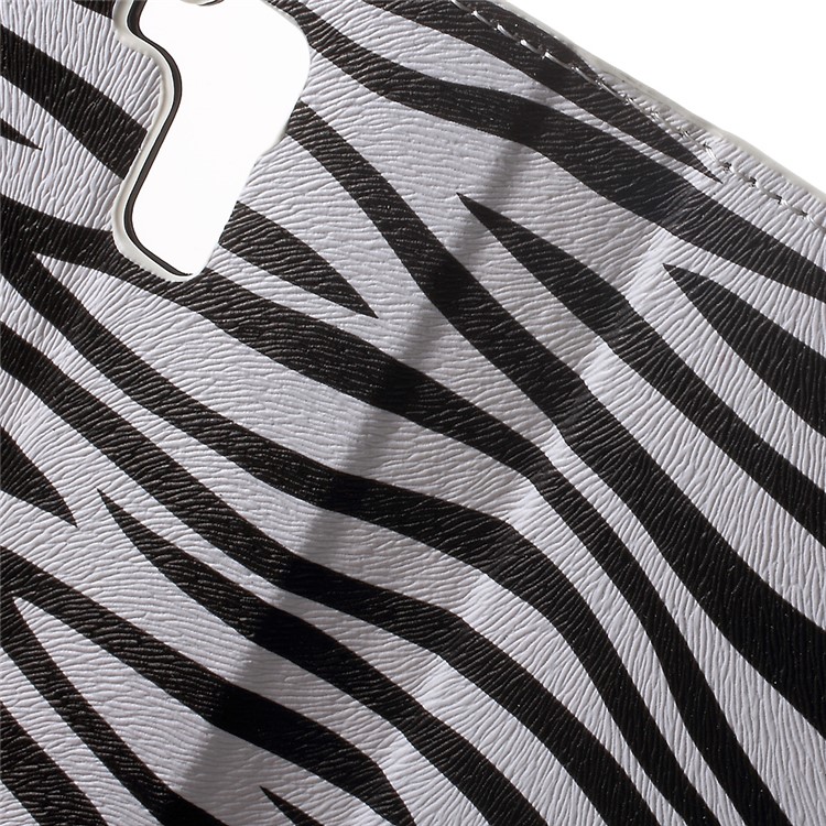 Leather Stand Case with Card Slots for Huawei Honor 5c / GT3 - Zebra Stripes-6