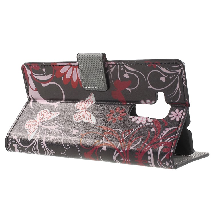 Wallet Leather Protective Case for Huawei Honor 5c / GT3 - Butterfly Flowers-3