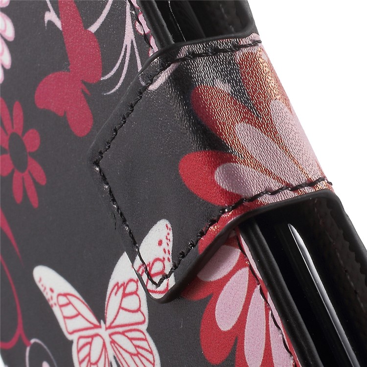 Wallet Leather Protective Case for Huawei Honor 5c / GT3 - Butterfly Flowers-7