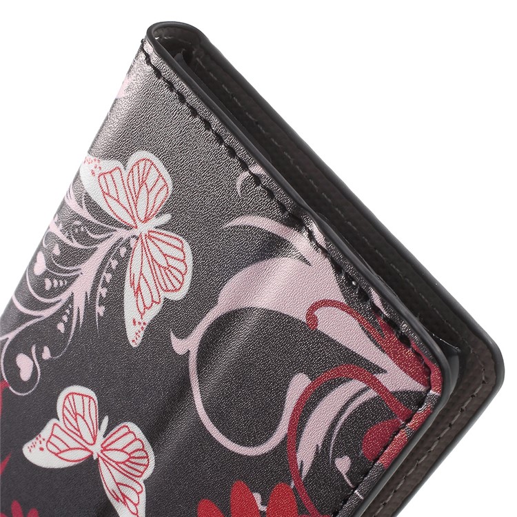 Wallet Leather Protective Case for Huawei Honor 5c / GT3 - Butterfly Flowers-8