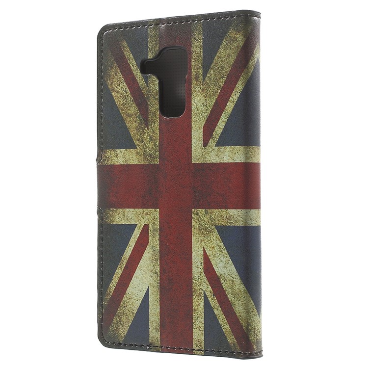 PU Leather Stand Case for Huawei Honor 5c / GT3 - Vintage UK Flag-2