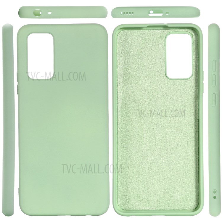 Soft Liquid Silicone Back Mobile Phone Cover for Honor Play 4T Pro - Green-2