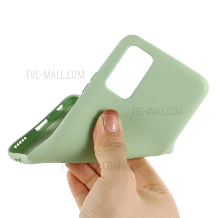 Soft Liquid Silicone Back Mobile Phone Cover for Honor Play 4T Pro - Green-4