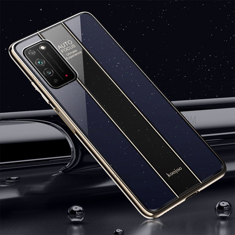 Electroplated PC + TPU Hybrid Case for Honor X10 5G - Black-1