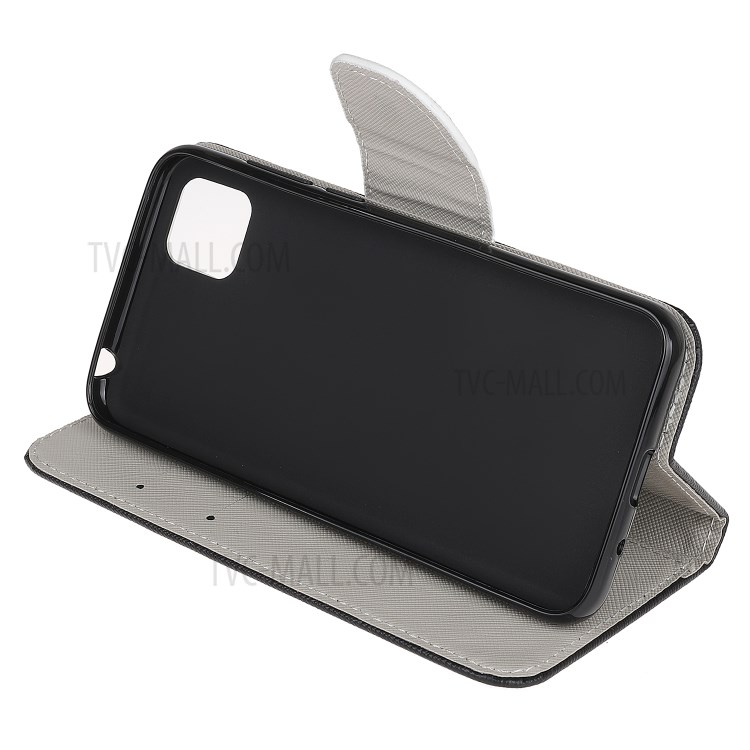 Impressão Textura Capa Protetora De Couro Da Carteira Cruz Com Alça Para Huawei Y5p - Não Toque Meu Telefone-5
