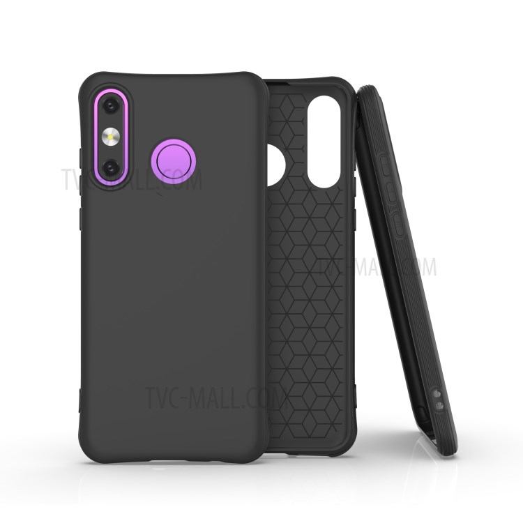 Matte TPU Back Cell Phone Cover for Huawei P30 Lite/P30 Lite New Edition/nova 4e - Black-1