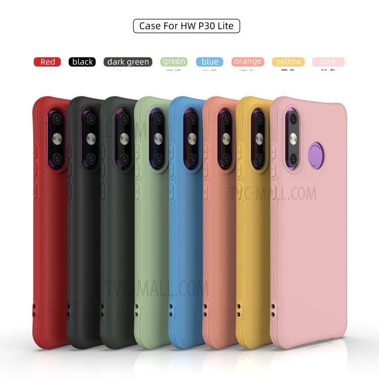 Matte TPU Back Cell Phone Cover for Huawei P30 Lite/P30 Lite New Edition/nova 4e - Black-3