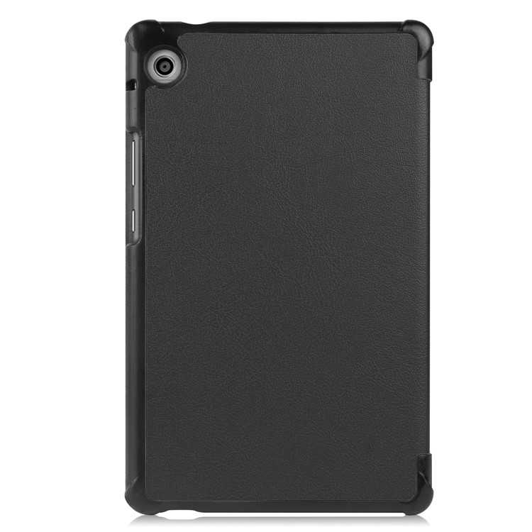 Tri-fold Leather Stand Case for Huawei MatePad T8 - Black-8