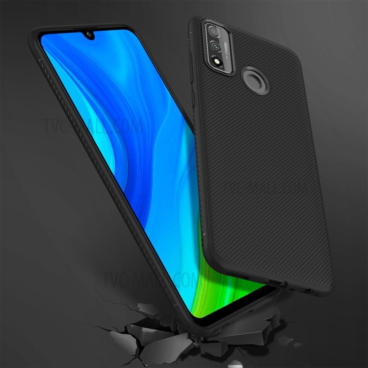 LENUO Twill Texture TPU Cover for Huawei P smart 2020 - Black-5