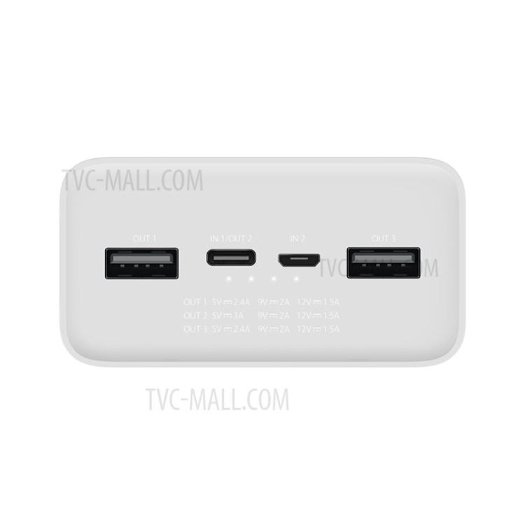 XIAOMI PB3018ZM 30000mAh Dual-usb + Tipo C-multi-port Carica Rapida Banca Di Potere-3