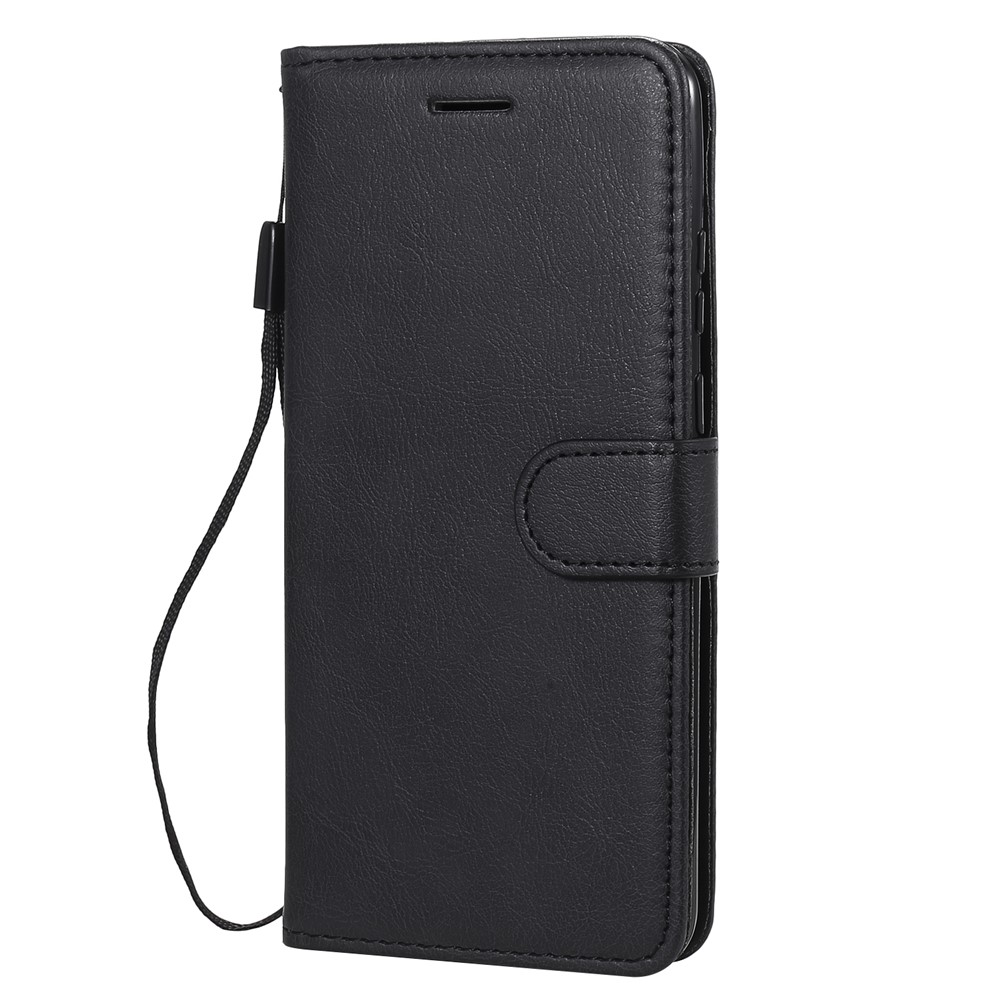 Carteira De Couro Caso De Telefone Suporte Para P Huawei Smart 2020 - Preto-2
