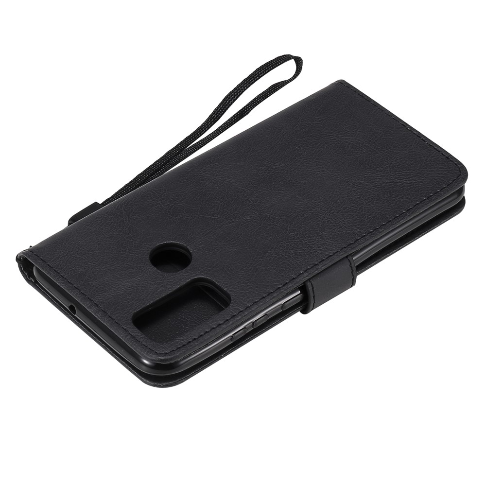 Carteira De Couro Caso De Telefone Suporte Para P Huawei Smart 2020 - Preto-6