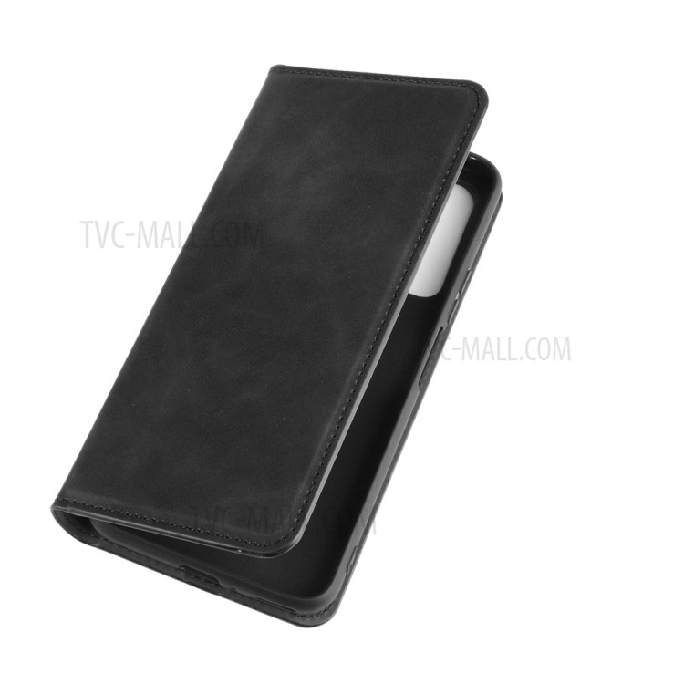 Silky Touch Auto-absorbed Leather Cover for Honor X10 5G - Black-7