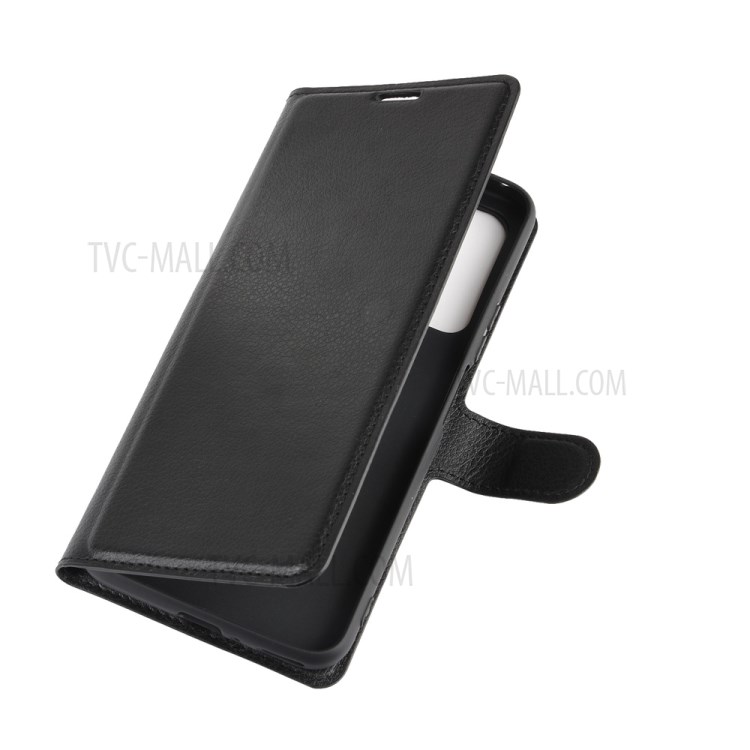 Litchi Texture Wallet Leather Stylish Shell for Honor X10 5G - Black-3