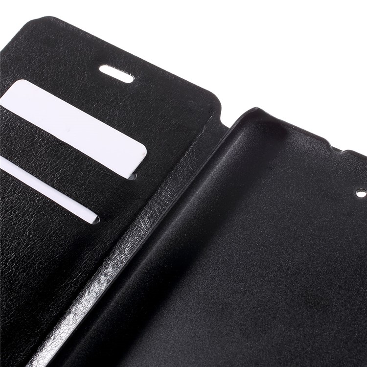 Crazy Horse Stand Leather Card Holder Case for Huawei Y6 II / Honor 5A - Black-9