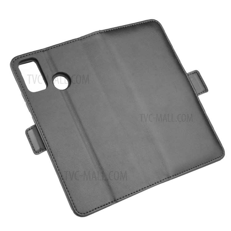 Caso De Telefone Celular Carteira Dupla Magnética Couro Fecho De Honra 9X Lite - Preto-2