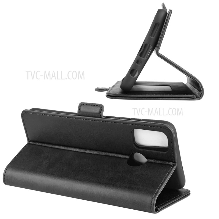 Caso De Telefone Celular Carteira Dupla Magnética Couro Fecho De Honra 9X Lite - Preto-6
