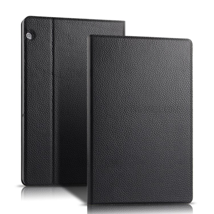 Top Layer Cowhide Leather Stand Case for Honor Play Pad 5 10.1-inch-1