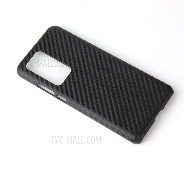 PU Leather Coated Hard PC Phone Case for Huawei P40 - Carbon Fiber-3