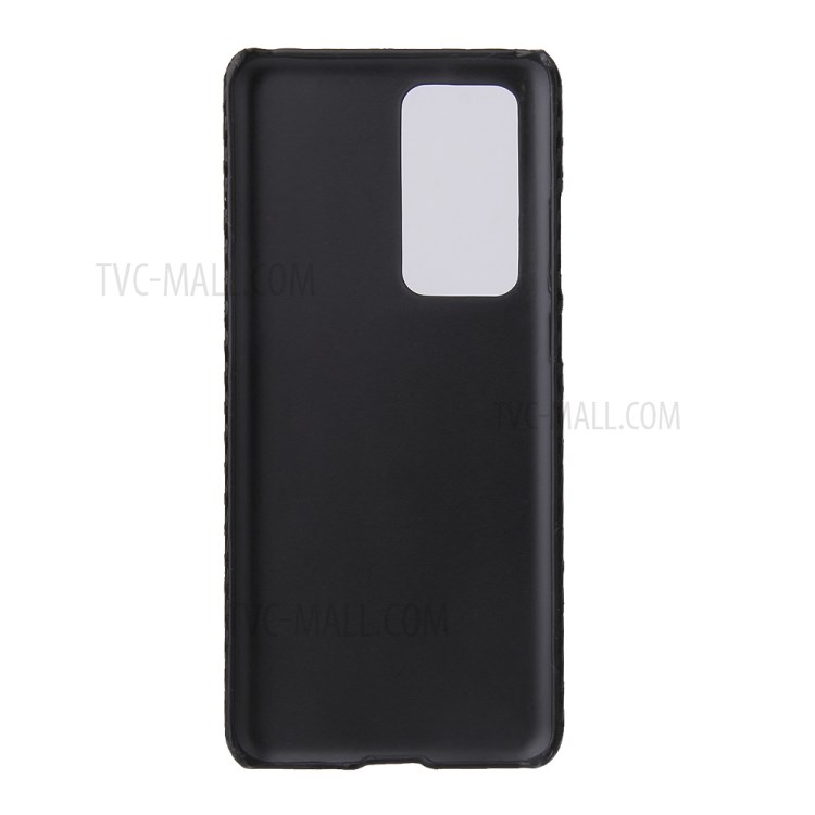 PU Leather Coated Hard PC Phone Case for Huawei P40 - Carbon Fiber-5