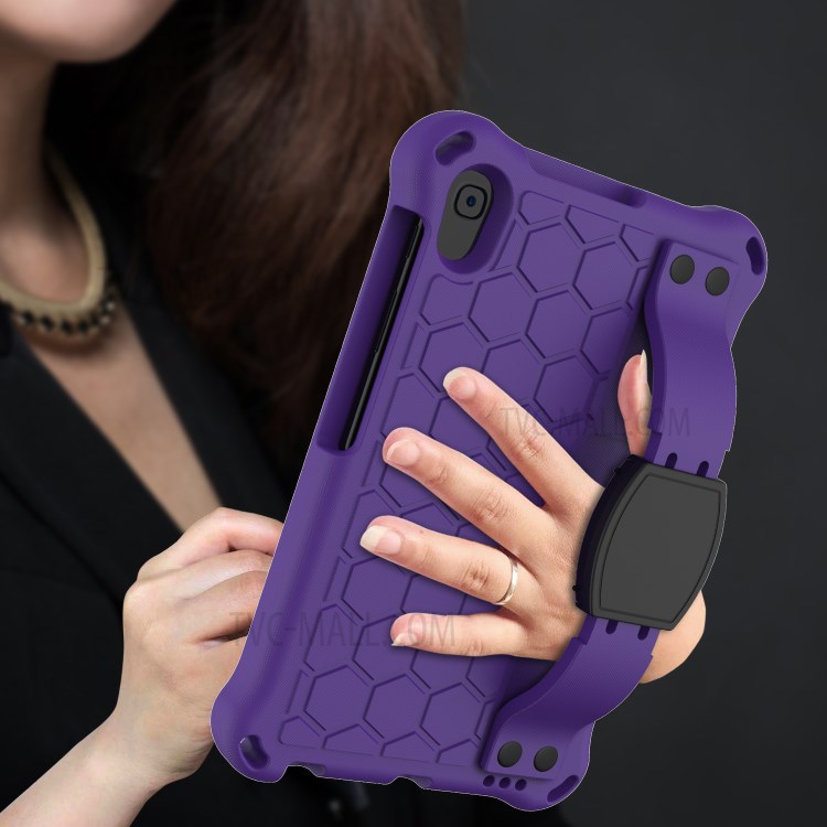 Honeycomb Skin EVA Tablet Shell for Huawei MediaPad M5 Lite/M6 8.4-inch - Purple/Black-3