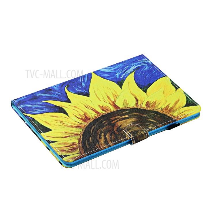 Pattern Printing Card Slots Stand Flip Leather Protective Cover for Huawei MediaPad T5 10.1 - Sunflower-4