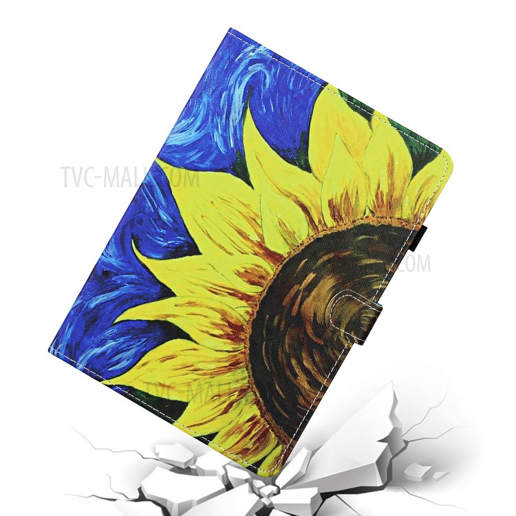 Pattern Printing Card Slots Stand Flip Leather Protective Cover for Huawei MediaPad T5 10.1 - Sunflower-5