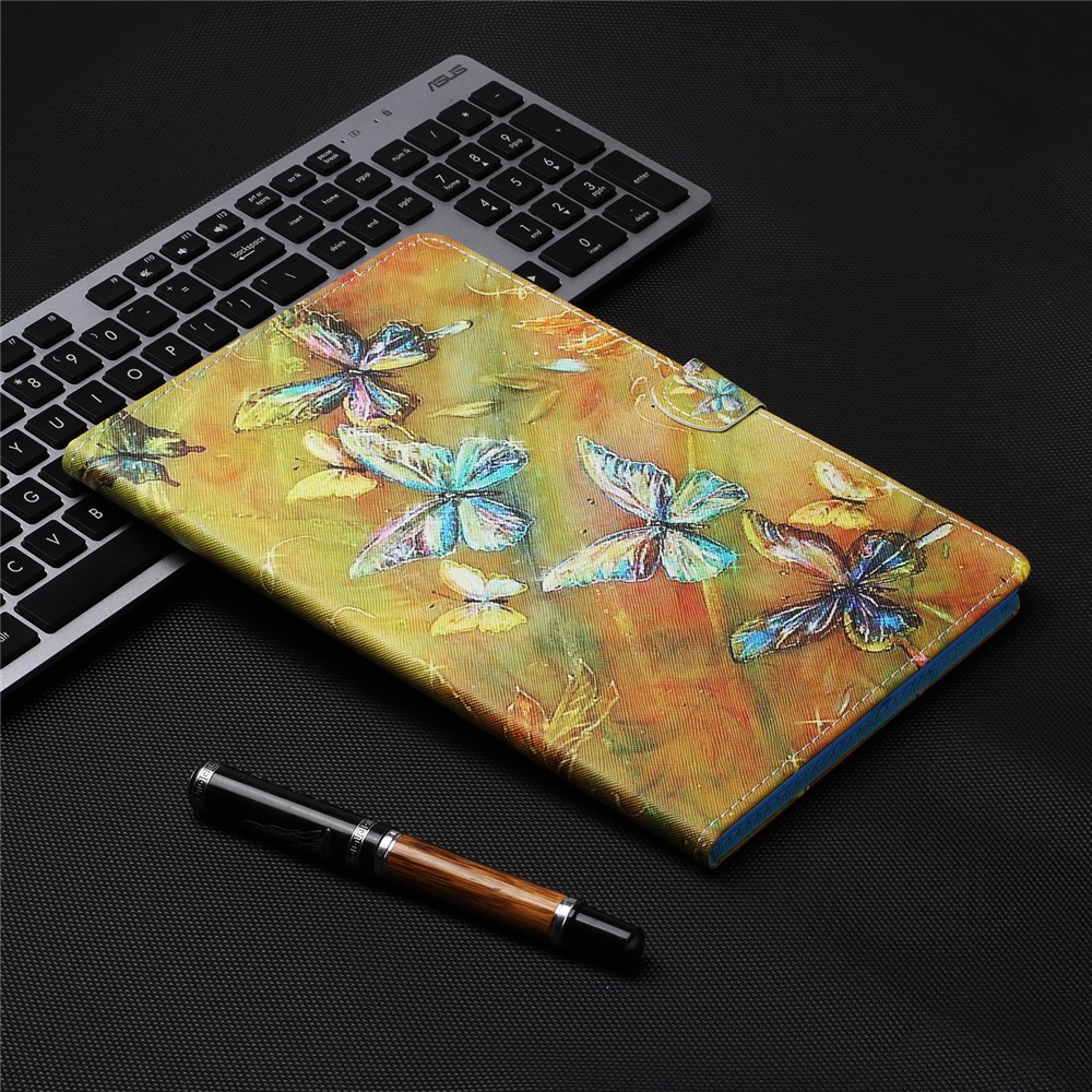 Pattern Printing Card Slots Stand Flip Leather Protective Cover for Huawei MediaPad T5 10.1 - Butterfly-6