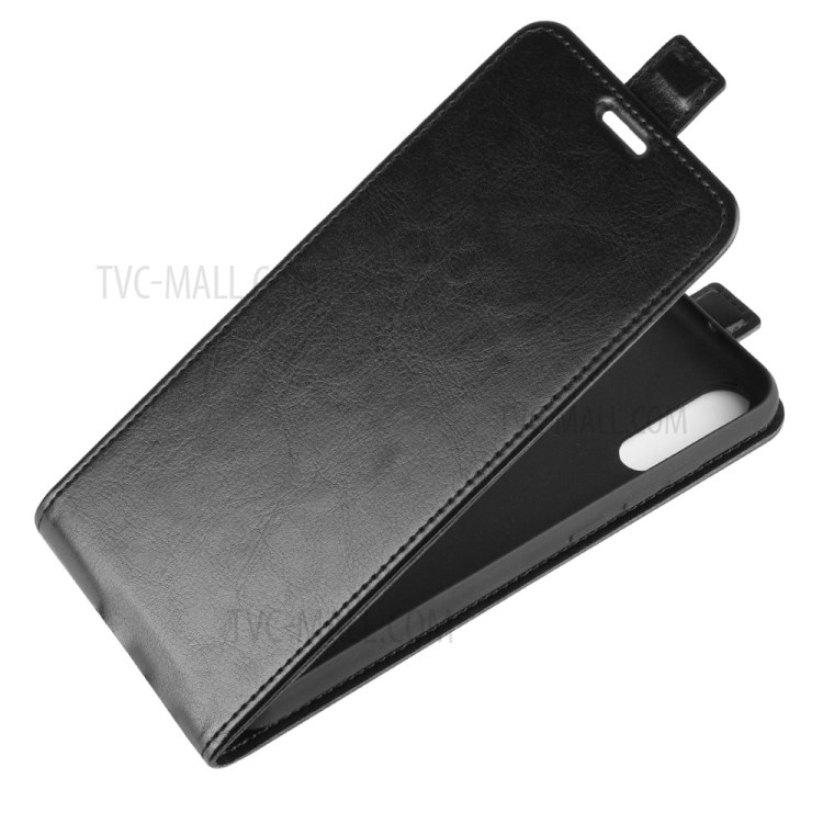 Fou Cheval Cas Vertical Porte-cartes En Cuir Flip Pour Wiko Voir 4 / Afficher 4 Lite - Noir-3