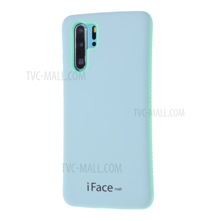 IFACE Série PC MALL Macaron TPU Téléphone Cellulaire Pour P30 Pro Huawei - Bleu / Cyan-2