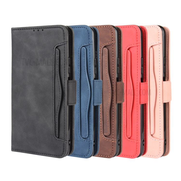 PU Leather with Multiple Card Slots Case Cover for Huawei Honor 30S - Black-13