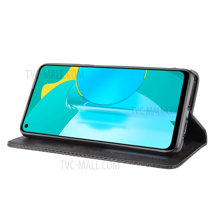 Proteção Absorvidos-auto Retro Tampa Do Telefone Celular Carteira De Couro PU Para 30S Honra - Preto-6
