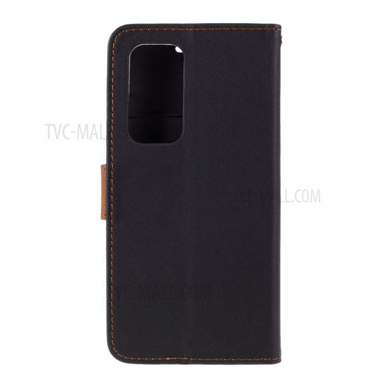 Le Coperture Di Caso Di Vibrazione Del Telefono ROAR Grano Twill Portafogli In Pelle Per P40 Huawei - Nero-3