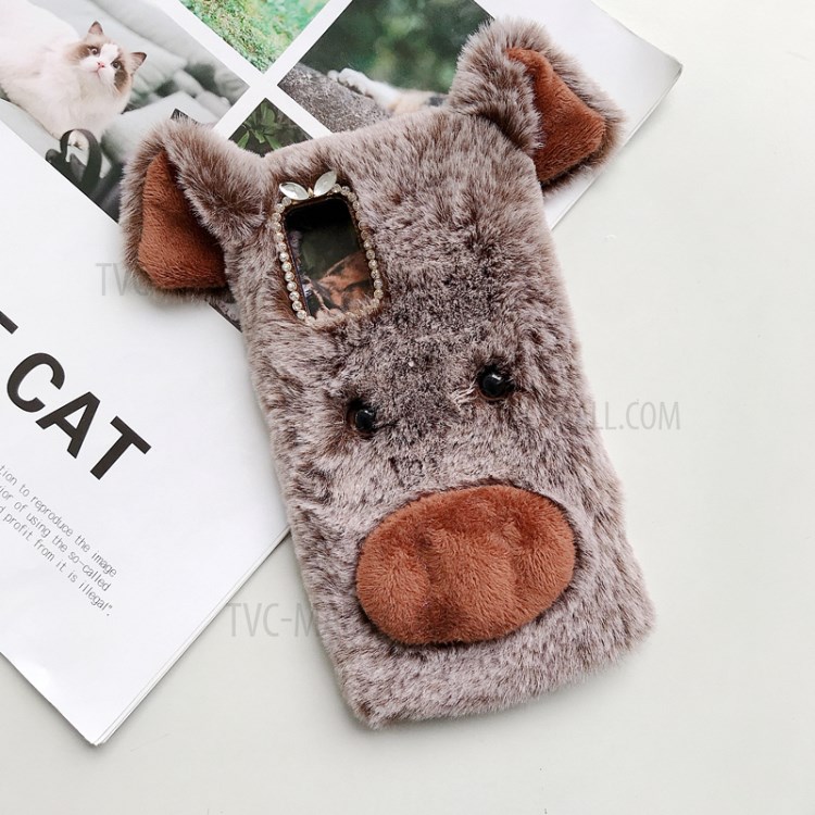Porco Pele Em Forma Revestida Caso De Telefone TPU Suave Para 30S Honra Huawei - Café-1