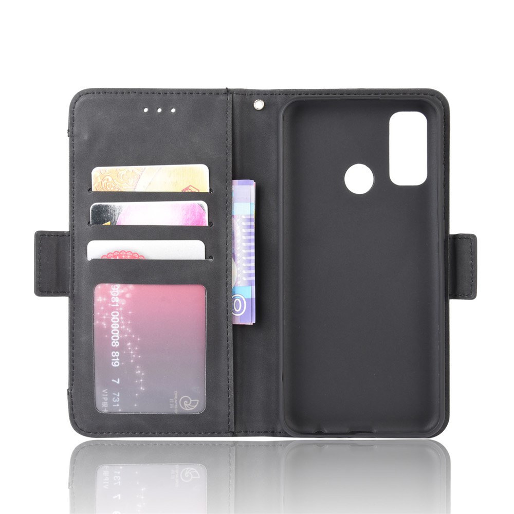 PU Leather with Multiple Card Slots Cover for Huawei Nova Lite 3+/P Smart 2020 - Black-4